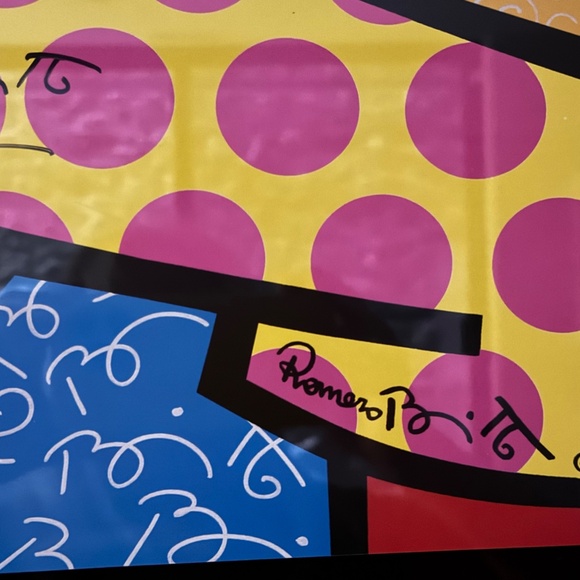 The Hug by Romero Britto limited edition print signed - Picture 5 of 8